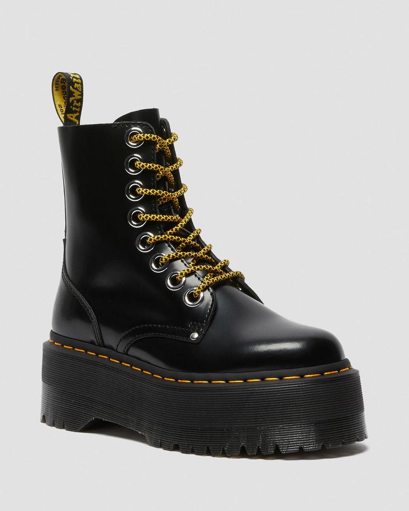 Women\'s Dr Martens Jadon Max Platform Boots Black | AU 239ILH